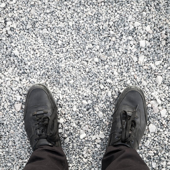 harmless pebbles and dislodging distractions